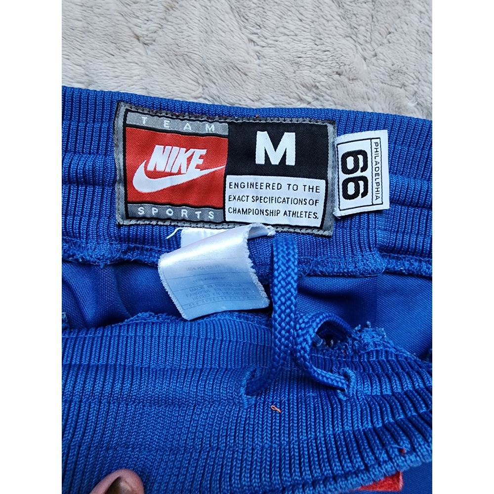 Vintage Nike Team Sports Philadelphia 76ers NBA Track Pants Blue Men Medium - Picture 4 of 9